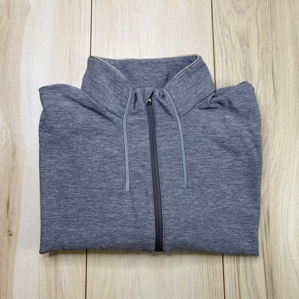 Lululemon Sweat Session 1/2 Zip Performance Sweater Gray Large Track Shirt